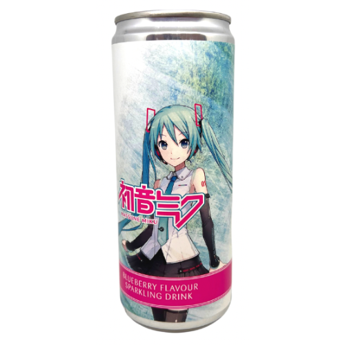 "Classic" Hatsune Miku Blueberry Soda 330ml Sleek Can